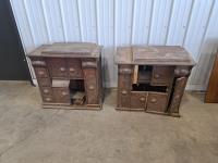 (2) Singer Sewing Machines in Cabinets