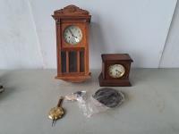 (2) Antique Clocks with Misc Parts