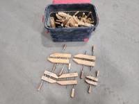 Qty of Various Sized Wood Clamps