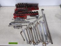 Qty of Sockets, Wrenches, Extensions and Ratchets 