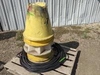 (5) Pipe Cones and Qty of 4 Strand Cable