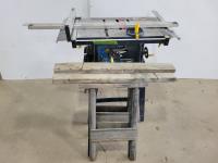 Mastercraft 10 Inch Deluxe Table Saw, (2) Saw Horses, 4 Ft Level and 4 Ft T-Square