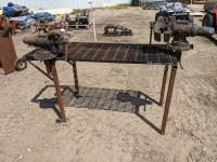 Metal Work Bench with Vise and Pipe Clamp 