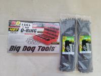 Big Dog Tools 407 Piece O-Ring Set and (2) 100 Pieces Cable Ties 