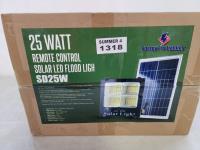 25 Watt Remote Control Solar LED Flood Light 