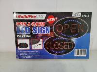 Solidfire Open & Closed LED Sign 