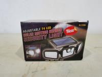 Adjustable 74 LED Solar Motion Sensor Security Light 