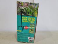 Metal Garden Hose Holder Lawn Stake 