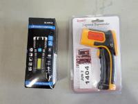 Infrared Thermometer and USB Charge Flashlight 