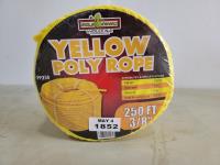 Yellow Poly Rope 3/8 Inch 250 Ft 