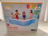 Wet Set Collection 90 Inch X 90 Inch X 22 Inch Inflatable Pool 