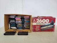 Atari 2600 Video Game System and Qty of Games