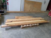 Qty of Lumber Various Lengths and (1) Sheet Plywood 