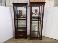 (2) Glass Display Cabinets 
