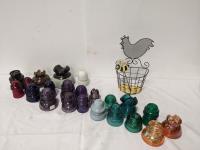 Collection of Glass Insulators 