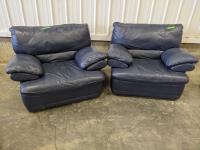 (2) Leather Chairs & Leather Couch