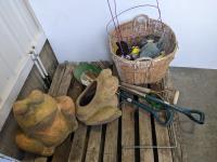 Qty of Lawn Ornaments and Garden Tools 