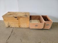 (2) Storage Boxes and Potato Box