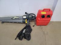 Yardworks Electric Blower/Vac with Bag and Boat Fuel Tank