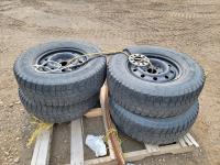 (4) Trailcutter Radial M + S LT235/75R15 Tires on Rims 