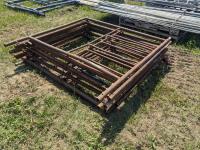 (9) 5 Ft Scaffold End Frames, Qty of 8 Ft and 11 Ft Cross Braces