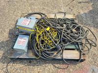 (3) Electrical Boxes, Qty of Extension Cord
