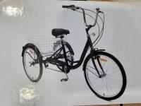 Black Tricycle with Basket 