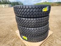 (4) Grizzly 366 11R24.5-PR Tires 