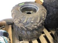 (2) OTR 440 Mag Off Road 25x10.00-12 NHS Tires and Rims