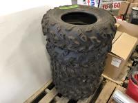 (2) Maxxis 25x10.00-12 NHS Tires and (2) Maxxis 25x8.00-12NHS Tires