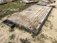 Wooden Deck with Metal Frame 