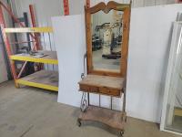 Entrance Way Coat Hanger with Mirror and 2 Drawers 