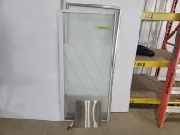 (2) Glass Shower Doors and Large Shower Head 