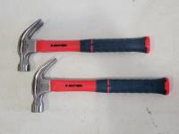 (2) H. Brothers 16 oz Claw Hammers