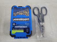 Mastercraft 21 Piece Drill Bit Set and Metal Snips