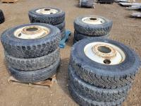 (12) 11R24.5 Inch Truck Tires 
