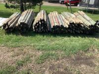 (132±) Used Fence Posts in Various Sizes