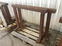 (2) Steel Pipe Stands 