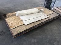 (6) 4 Ft X 8 Ft OSB Sheets and (4) Various Sized Offcuts 