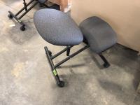 Kneeling Office Chair, Six Shelf Wall Unit, Qty of Computer Items
