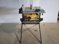 DeWalt 10 Inch Table Saw with Stand
