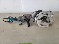 Mastercraft 7-1/4 Inch Circular Saw with Laser Line and Makita Angle Grinder 