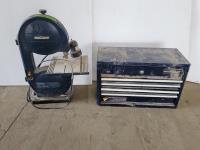 Mastercraft Toolbox with Contents and Mastercraft 9 Inch Band Saw 
