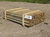 (78) 3-1/4 Inch X 7 Ft Treated Fence Posts