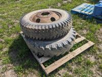 (2) 7.50-20 Truck Tire with 10 Hole Rim