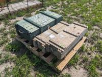 (3) Vintage Ammo Crates