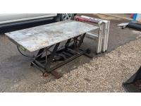 Air Operated Work Bench & (2) 2 Step Aluminum Ladders