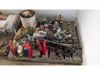 Assorted Tools, Shop Fluids and Fishing Rods
