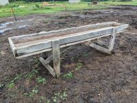 Wooden 10 Ft Feed Trough