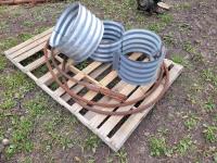 (1) HD Tow Cable and (2) 18 Inch Culvert Couplers and (1) 20 Inch Culvert Coupler